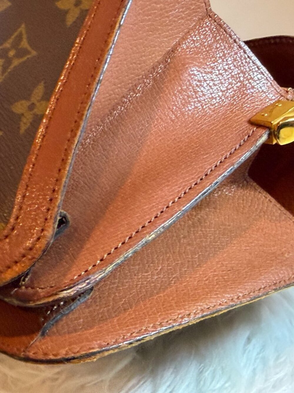 Rare Vintage Louis Vuitton Monogram Sac Vendôme Shoulder Bag - Pre-Date Code Era - Picture 15 of 16